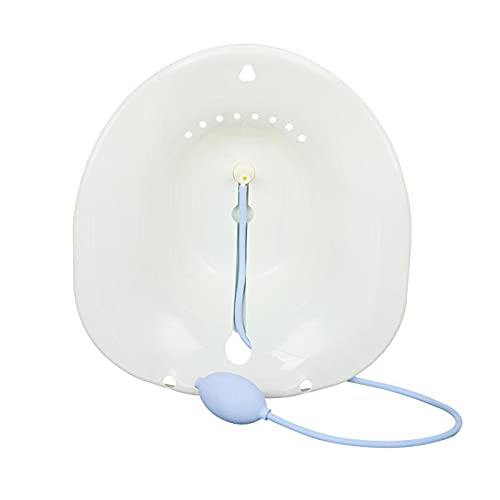 FURREN Tazón de asiento posparto para embarazadas bidé con boquillas engrosamiento en cuclillas privadas piezas de fumigación cuidado (blanco)