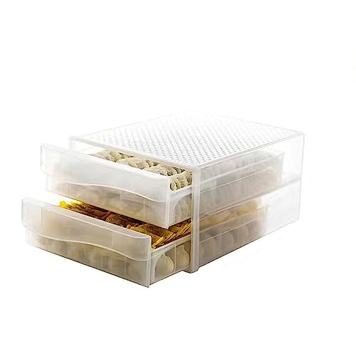 Refrigerador Caja de almacenamiento de huevos de múltiples capas Cajón Estilo Preservación Caja de huevos Caja de almacenamiento de huevos Empanadillas rellenas Caja de almacenamiento de campana, Caj