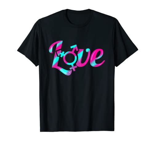 Amor Tercer Género y Símbolo Sexual Mes del Orgullo LGBTQ Camiseta