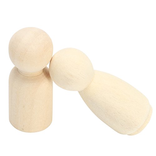 RanDal 40 Unids Femenino Hombre De Madera Peg Dolls Figuras De La Torta De Boda Top Decor