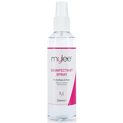 Mylee Spray Antiséptico Desinfectante 250ml, para Limpiar Superficies de Salones de Belleza, Herramientas y Equipos de Manicura y Pedicura, Limpiador para Rodillo Dermatológico