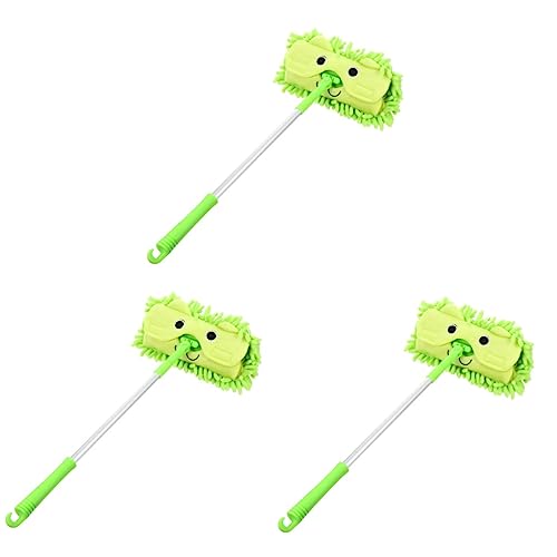 Toyvian Fregona De Juguete De 3 Uds Fregona Húmeda Y Seca Fregona Plana De Microfibra Juego De Limpieza Para Fregonas De Suelo Juego De Niños Mini Fregona Fregona De Juguete De