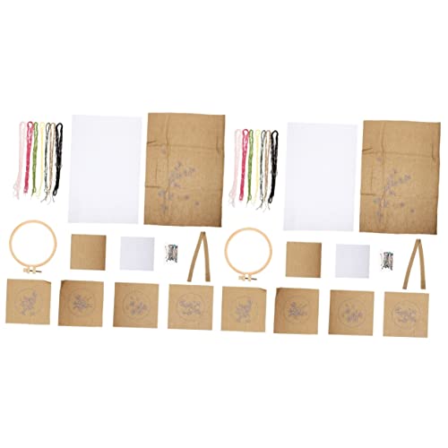 Artibetter 2 Juegos De Cojines De Té Kit De Bordado A Mano DIY Kits De Bricolaje Kits De Adornos Caseros Cojín De Taza De Fabricación Propia Mantel De Taza De Té De Bricolaje Material De