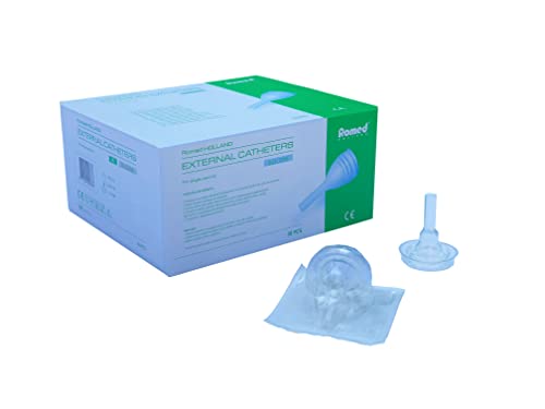 Romed - Condón urinario externo de silicona para hombre, paquete individual (XL, 30 unidades)