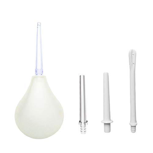 Healifty Kit de Limpieza de Vagina Anal de Silicona Reutilizable con Ducha Anal para Hombres Y Mujeres con 4 Cabezales