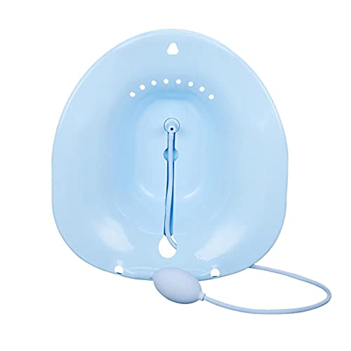 Bcowtte Asiento posparto para bidé embarazada con boquillas engrosamiento en cuclillas al libre Piezas privadas Fumigación cuidado (azul)
