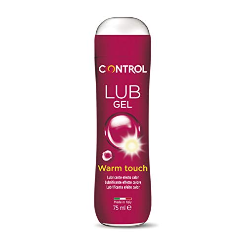 Control Lub Gel Warm Touch - Gel lubricante con efecto calor - 75 mililitros - Base acuosa - Compatible con el preservativo - Hipoalergénico - Sin azúcar - No mancha - Color Transparente