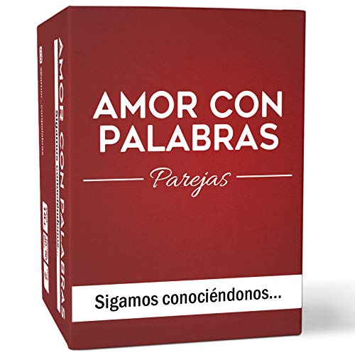 AMOR CON PALABRAS - Parejas - Regalos para Parejas. Juegos de Mesa Adulto para Dos Personas. Regalos Originales para Parejas