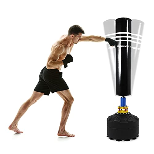 Saco de boxeo premium – Saco de boxeo de pie para adultos con base de succión – MMA Boxing Trainer Kickboxing