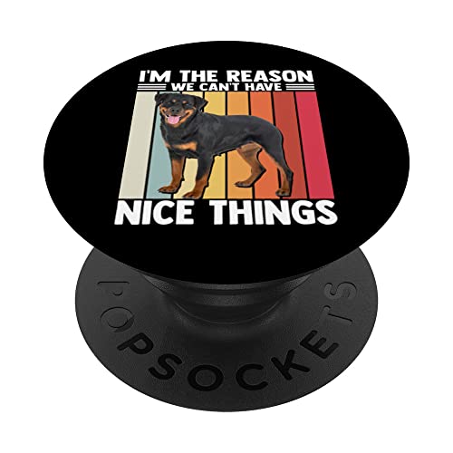 El mejor Rottweiler Rotti del mundo Cachorro Perro Amor PopSockets PopGrip Intercambiable