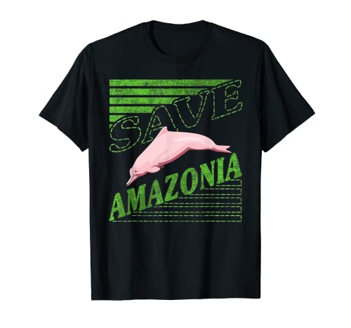 Boto Dolphin Amazonia Conservación de la selva tropical Amazonas Camiseta