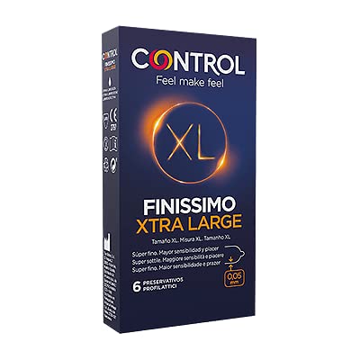 Preservativos masculinos marca CONTROL Finissimo XL