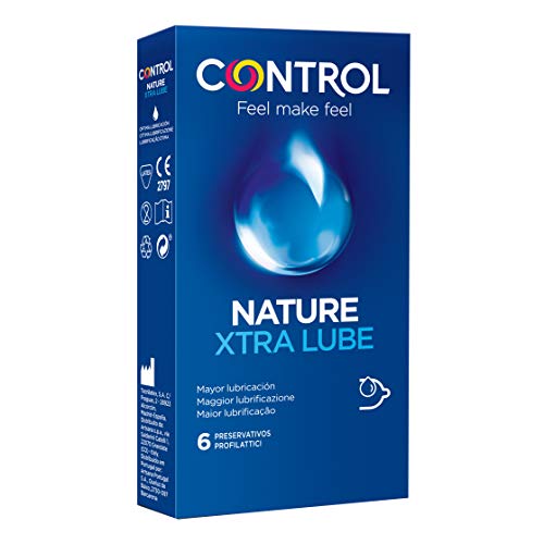 Preservativos masculinos marca CONTROL Nature Xtra Lube 6 condones