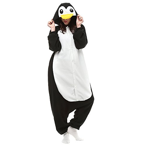 Pijamas Animales Mujer Disfraces de Cosplay para Adultos Pijama pinguino Enteros,XL