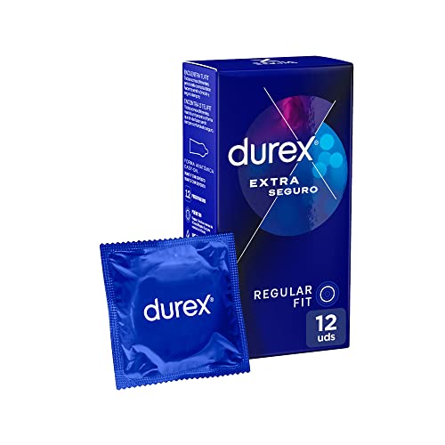 Durex Preservativos Extra Seguro, para Mayor Comodidad, 12 condones