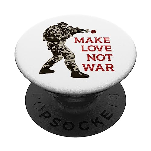 Hacer el amor no la guerra PopSockets PopGrip Intercambiable