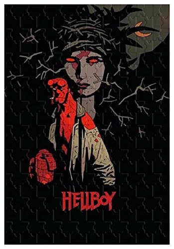Rompecabezas de Madera para Adultos de 1000 Piezas para Hellboy Fantasy, también se Puede Usar como superhéroe de Portada de película (No Frames ; 200)