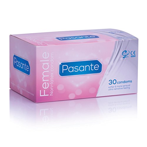30 pcs mujeres condón Female Condom prevención de preservativos Pasante/sin látex Femidom