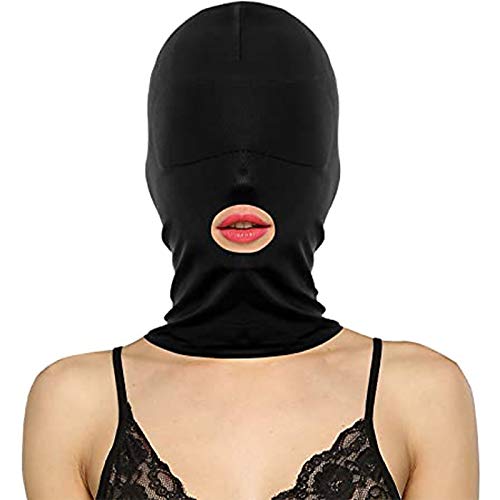 SZANDY Pasamontaña Capucha Casco Máscara Disfraz de Fiesta Estirable Permeable Al Aire para Adulto Mujer Hombre Cosplay (Exposed Mouth)