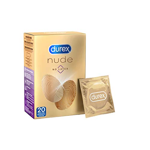Durex Preservativos Durex Real Feel – 20 unidades 1/4 de 80 g