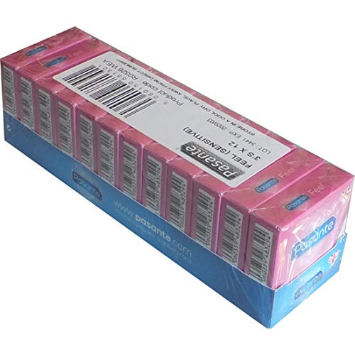 Pasante Feel - Preservativos sensibles, extrafinos y húmedos, para sensaciones intensas, 12 x 3 unidades (36 unidades)