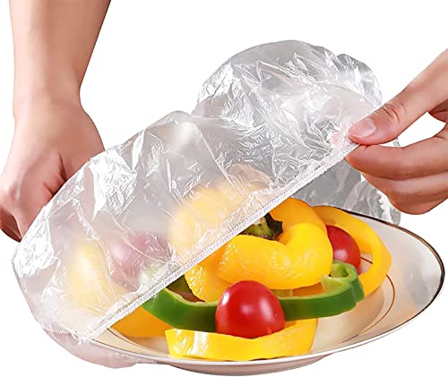 Anguxer Bolsas de conservación fresca 200 piezas, cubiertas reutilizables para almacenamiento de alimentos