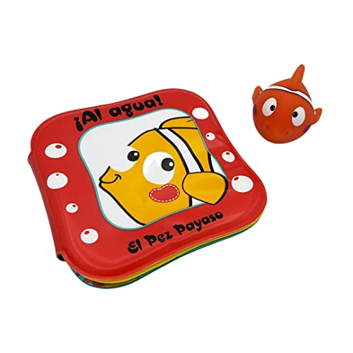 ¡Al agua! - El pez payaso: Un libro de baño para bebés de 0 a 3 años (incluye un cuento y un muñequito para jugar en la bañera) (Pequeñas manitas)