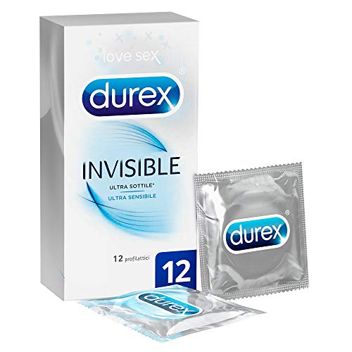Durex Preservativos invisibles, paquete de 12