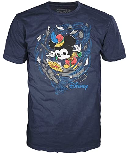 Funko Loose Tee: Disney: Mickey Whirling - Large - (L) - Camiseta, Franela - Ropa - Idea de Regalo - Top de Manga Corta para Adultos Hombres y Mujeres- Mercancia Oficial
