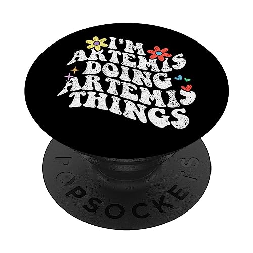 Groovy Im Artemis haciendo cosas divertidas para el Día de la Madre PopSockets PopGrip Intercambiable