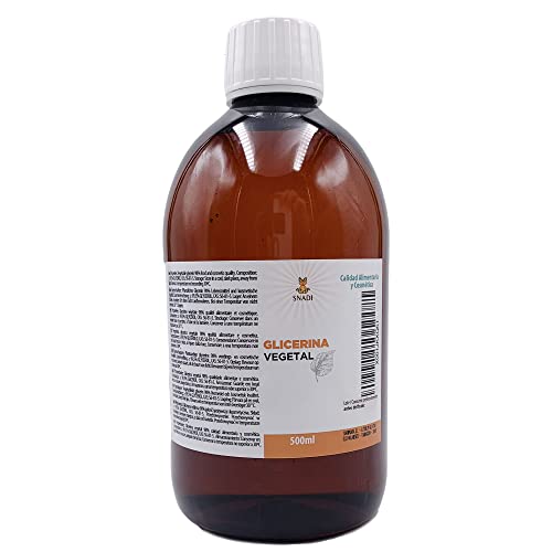 500 ml - Glicerina (USP), Pureza +98% (Glicerina vegetal). Glicerina piel, cabello, manos. Glicerina natural.