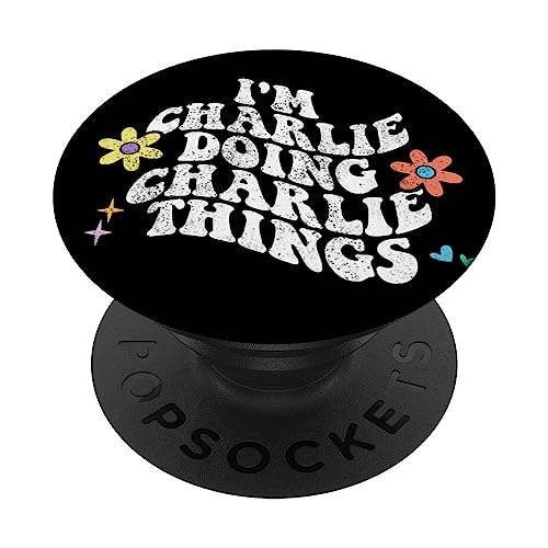 Genial, soy CHARLIE haciendo cosas divertidas de CHARLIE para el Día de la Madre PopSockets PopGrip Intercambiable