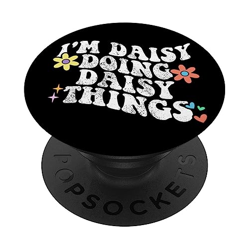 Retro Groovy, soy DAISY haciendo cosas divertidas para el Día de la Madre PopSockets PopGrip Intercambiable