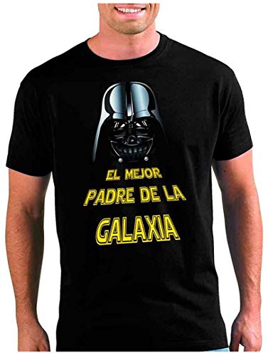 Mx Games Camiseta Star Wars El Mejor Padre de la Galaxia Manga Corta (Talla: Talla XL)