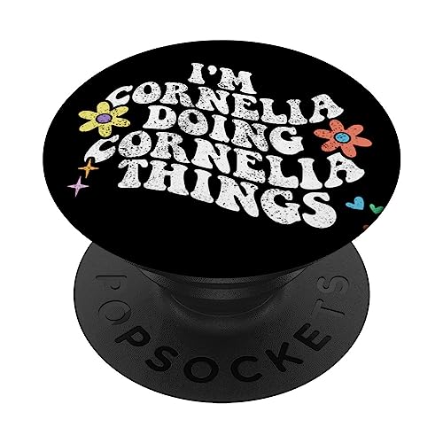 Genial, soy CORNELIA haciendo cosas divertidas de CORNELIA para el Día de la Madre PopSockets PopGrip Intercambiable