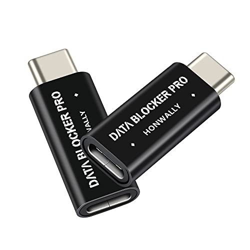Bloqueador de datos USB C a C, cargador de preservativos Zampam USB tipo C protege contra el jugo, soporta carga rápida de hasta 50 V/5 A (paquete de 2)