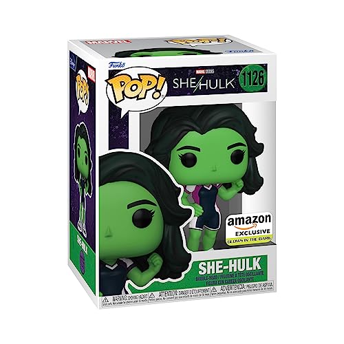 Funko POP! Vinyl: - She-Hulk - She-Hulk - Exclusivo De Amazon - Figuras Miniaturas Coleccionables Para Exhibición - Idea De Regalo - Mercancía Oficial - Juguetes Para Niños Y Adultos - Fans De TV