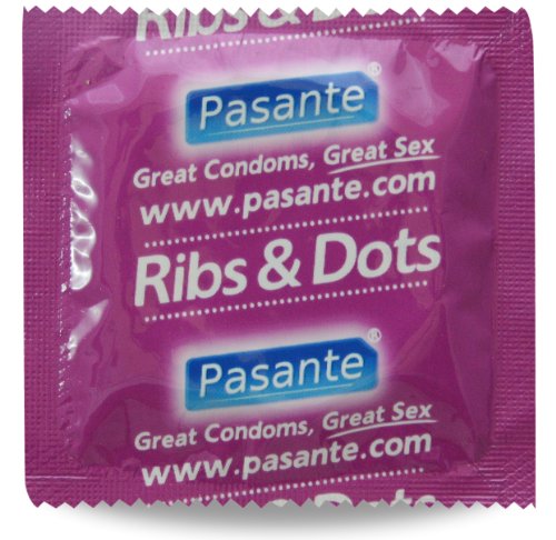 144 preservativos PASANTE RIBS & DOTS / Estriado y Punteado condones