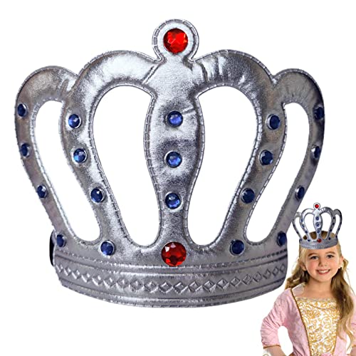 cypreason Corona de rey - Diadema de cumpleaños de oro para niños - Juguete de corona portátil para adultos, festivales, vacaciones y accesorios para fotos
