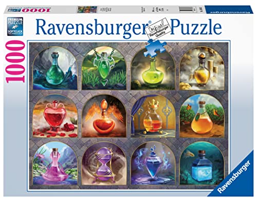 Ravensburger - Puzzle 1000 Piezas, Pociones Magicas, Puzzle Adultos, Rompecabeza de Calidad, Exclusivo en Amazon