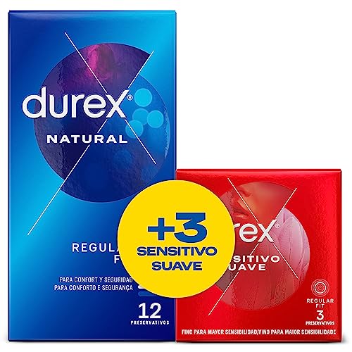 Durex Duplo Natural Plus y Sensitivo Suave - 15 Unidades