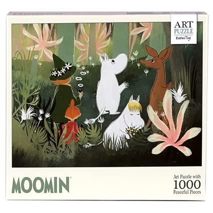 Barbo Toys - Rompecabezas Moomin Verde – Puzzle de Mumin de 1000 Piezas – Puzzle para Adultos con Ilustraciones de Moomin - Imágenes Coloridas - Gran Regalo 70 cm x 50 cm