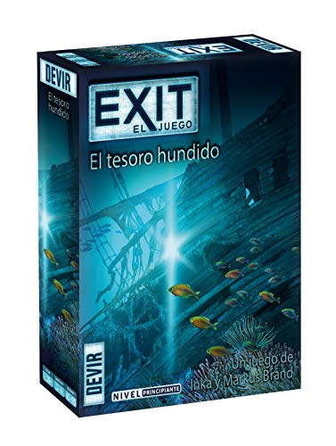 Devir - Exit: El Tesoro Hundido, Juego de Mesa en Español, Juego de Mesa con Amigos, Escape Room, Juegos de Misterio, Juego de Mesa Adultos (BGEXIT7)