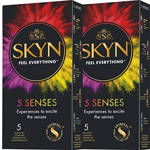 SKYN 5 Senses, preservativos sin látex, paquete de 5 condones (2)