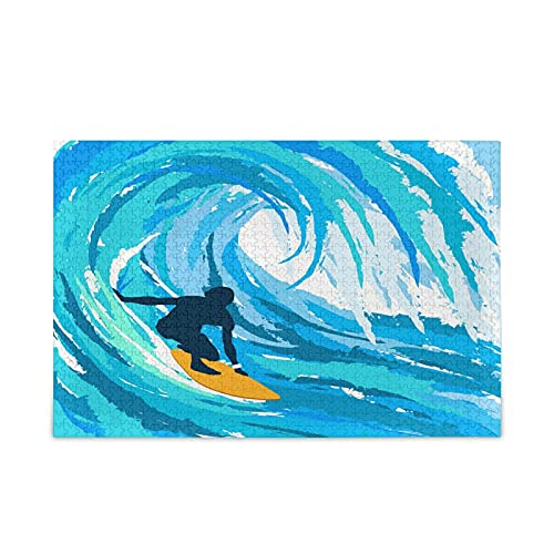 Surf En El Mar Puzzle 500 1000 Piezas Rompecabezas Adultos Juguetes Juego de Rompecabezas para Niñas(Cualquier Foto Puede ser un Rompecabezas Personalizado)