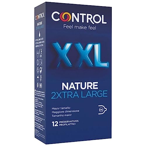 Control Nature XXL Condoms Preservativi Extra Large, 12 Pezzi
