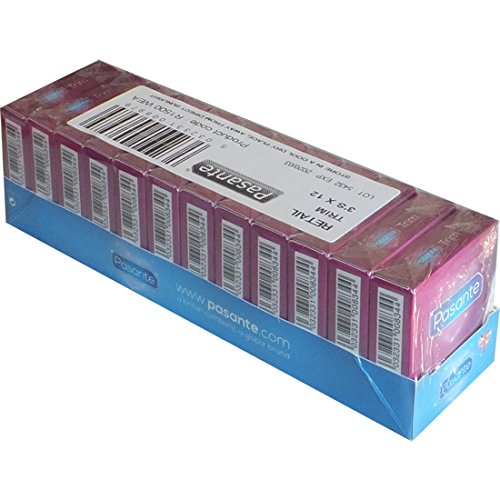 Pasante Preservativos extra pequeños (paquete de 36 unidades, corte pasante), condones extraestrechos de 49 mm de ancho S XS con ajuste delgado para una sensación de seguridad.