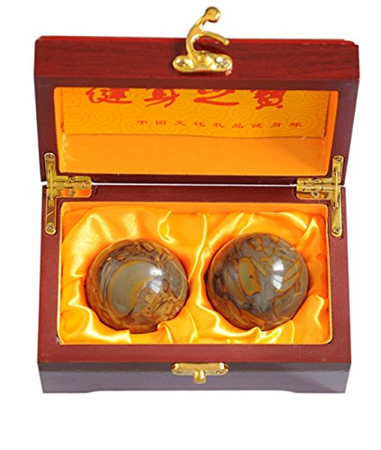 juanxian Bolas de bolas de Feng Shui Nuwa de 2 pulgadas con caja de regalo
