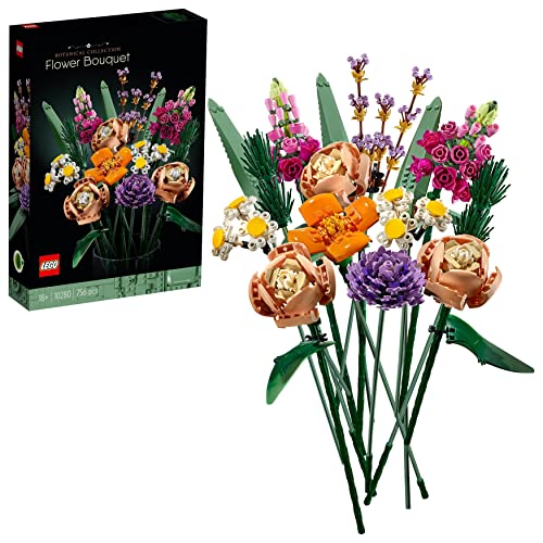 LEGO 10280 Icons Ramo de Flores, Set de Construcción para Adultos, Plantas Artificiales Colección Botanical