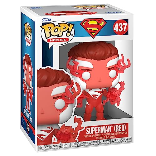 Funko POP! Heroes: DC - Superman - (Red) - DC Comics - Exclusivo De Amazon - Figuras Miniaturas Coleccionables Para Exhibición - Idea De Regalo - Mercancía Oficial - Juguetes Para Niños Y Adultos